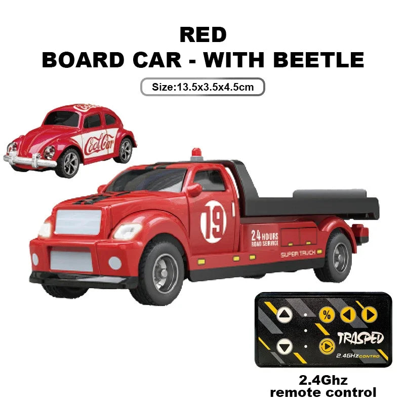 RC Car Pickup Truck One Sixty Fourth &ndash; High Speed Racing 186 Red 1 minicar