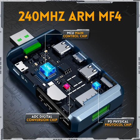 FNB48P USB Tester Voltmeter Ammeter Type C Fast Charge