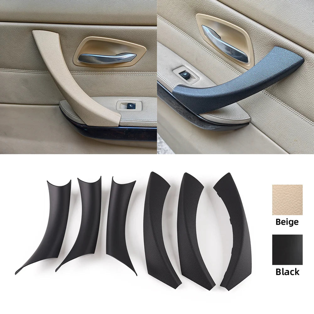 LHD RHD Easy Installation Black Beige Left Right Inner Door Handle Cover For BMW 3 Series E90 E91 E92 2004-2013 by InterCyprus Trading Ltd