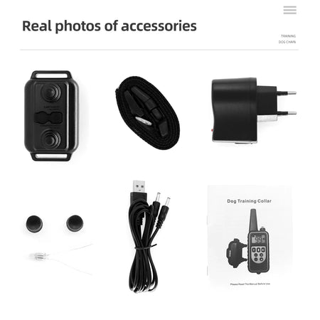 800m Dog Training Collar Remote - Rechargeable Waterproof