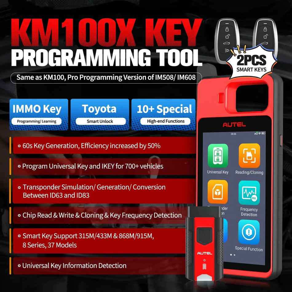 Autel MaxiIM KM100X &ndash; 60s Key Generation And OBD IMMO