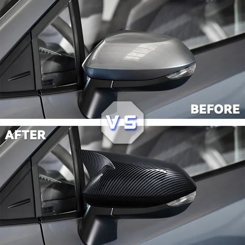 Copertura Specchio Nero di Carbonio per Toyota Corolla 2019 2020 ABS