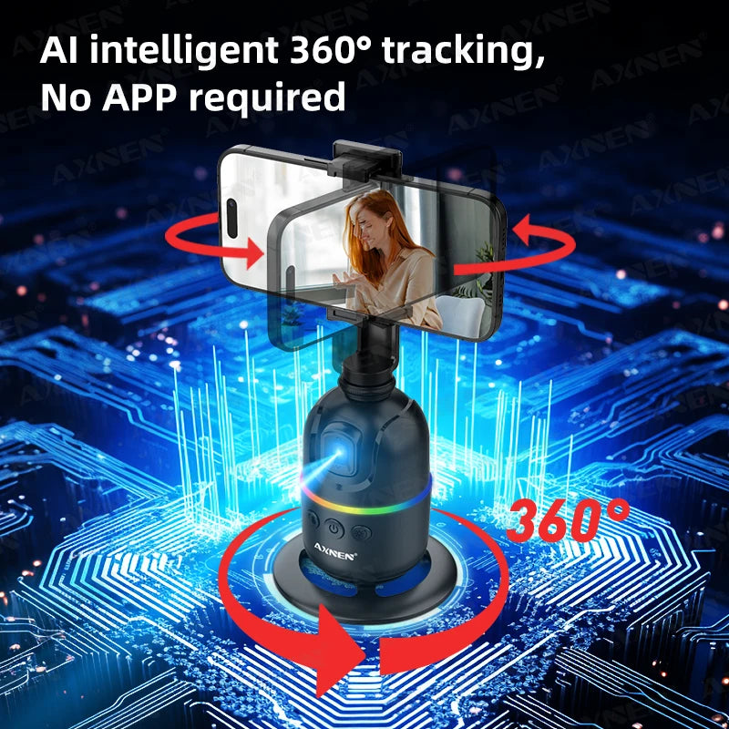 AI Face Tracking Gimbal &ndash; 360 Degree Auto Rotate Stabilization