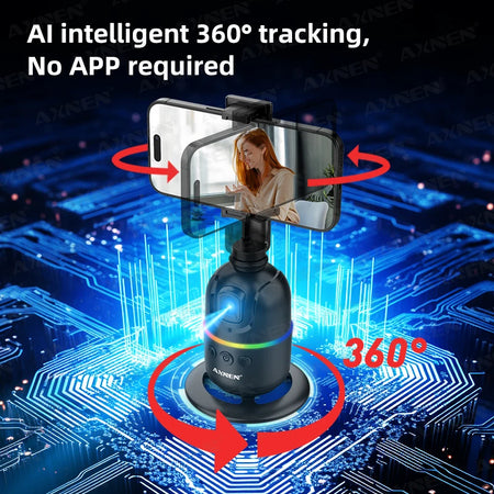 AI Face Tracking Gimbal &ndash; 360 Degree Auto Rotate Stabilization