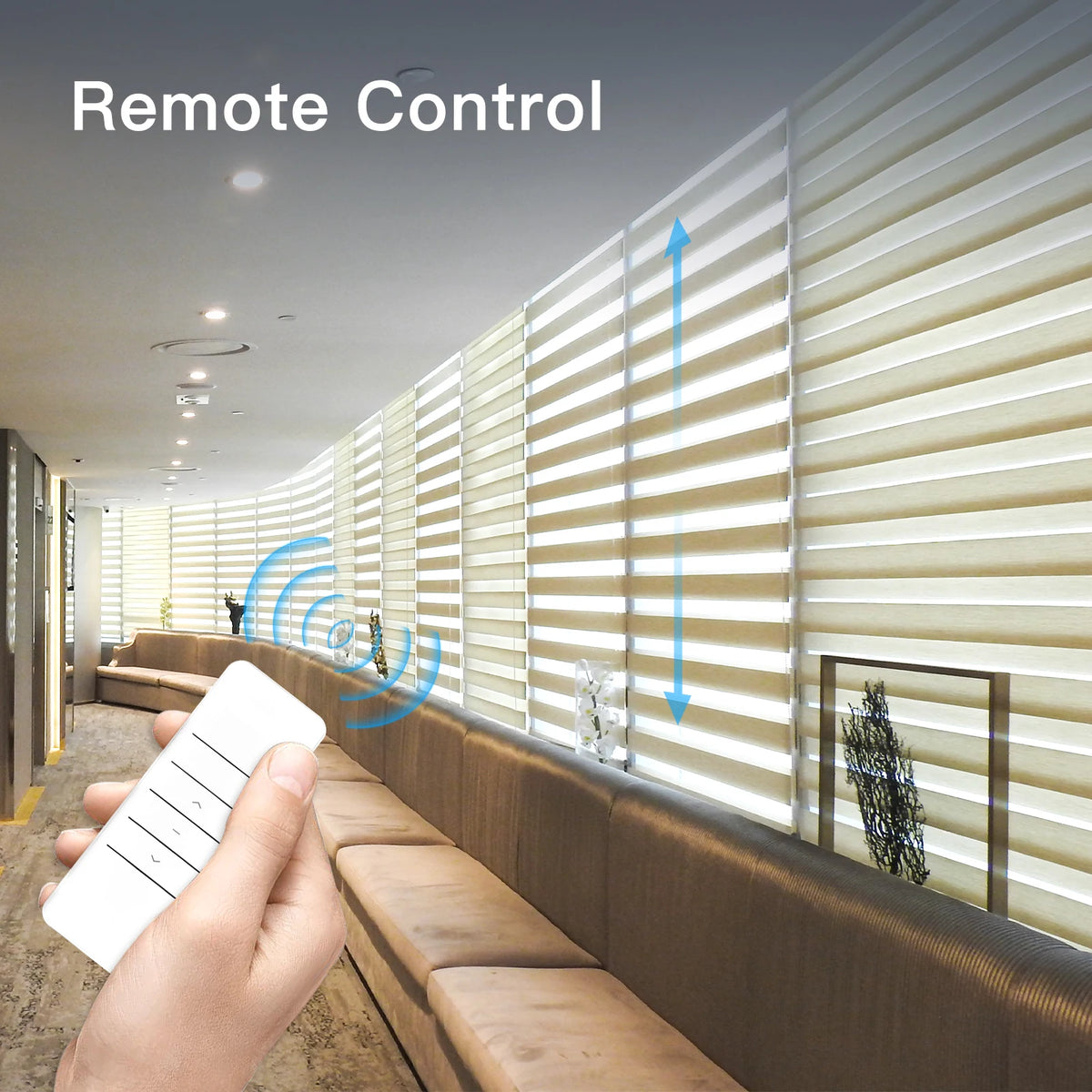 MOES Smart WiFi Motorised Chain Roller Blinds with Remote Control