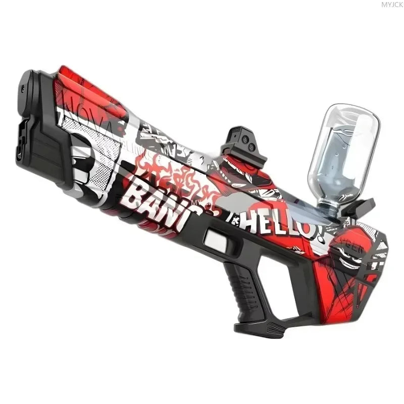Automatic Electric Water Gun for Kids - High Capacity with Self-Absorption for Epic Outdoor Summer Water Battles