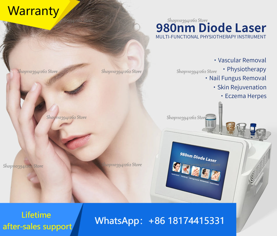 CE 980nm Diode Laser 5 In 1 Vaskulinis Šalinimo Nagų Grybelis