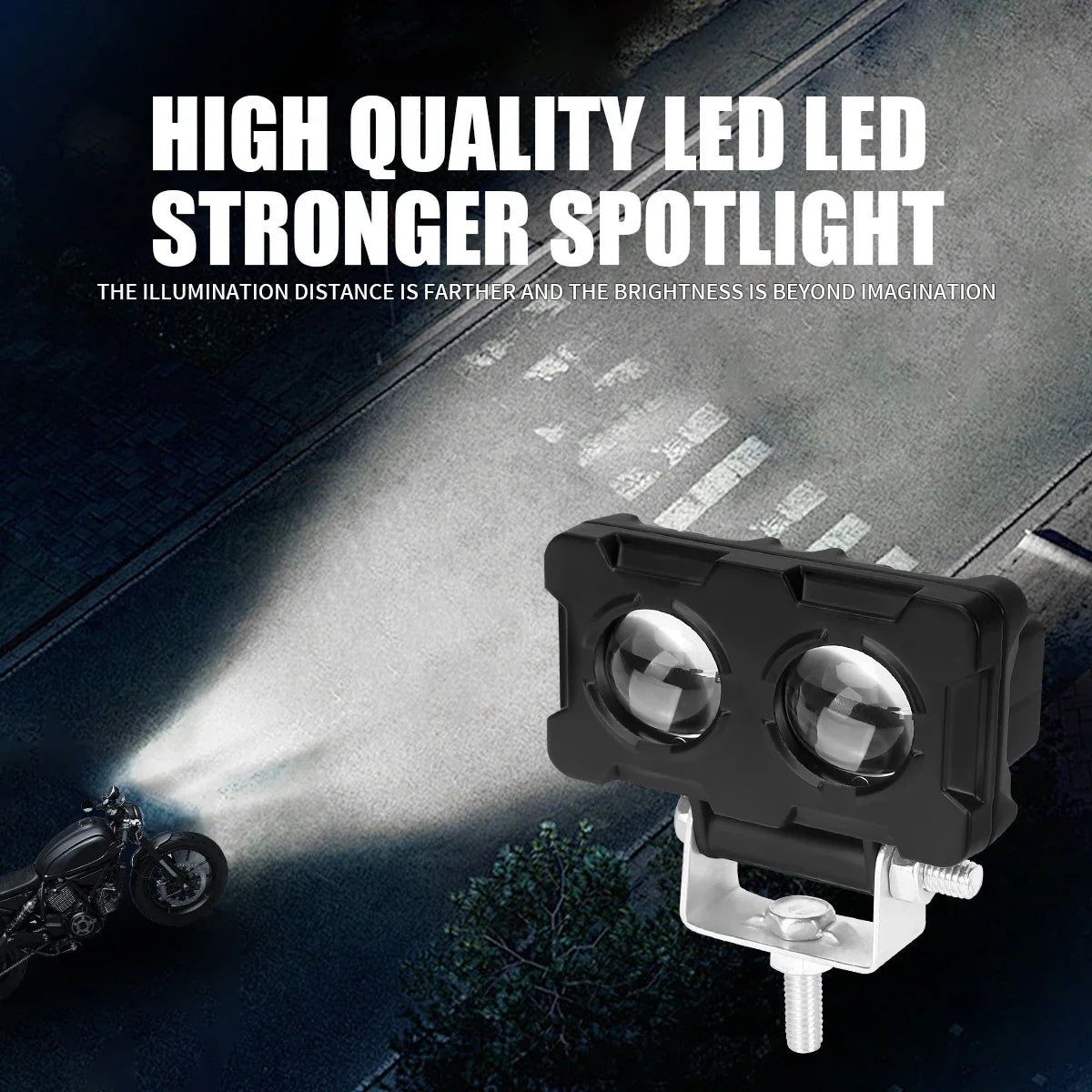 KEVANLY Dual Color LED Foglight &ndash; Super Bright Motorbike Illumination