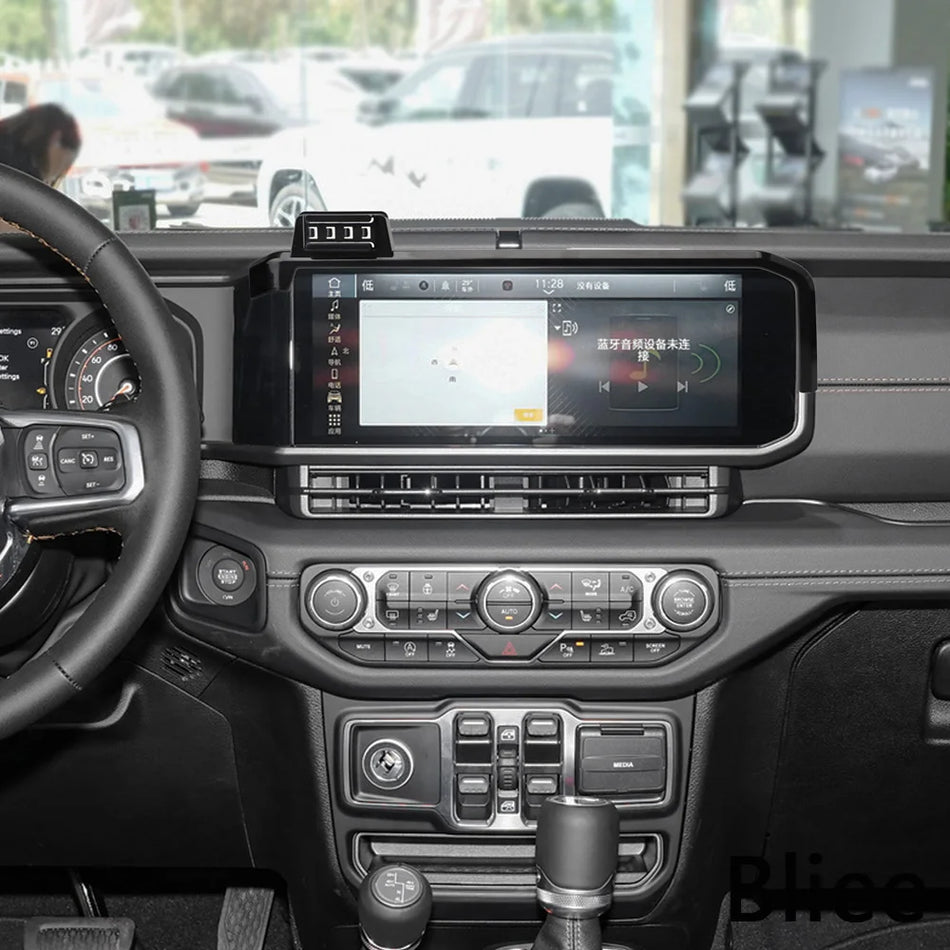 Jeep Wrangler JL 2024 Trådlös Laddning Telefonhållare 12 Tum