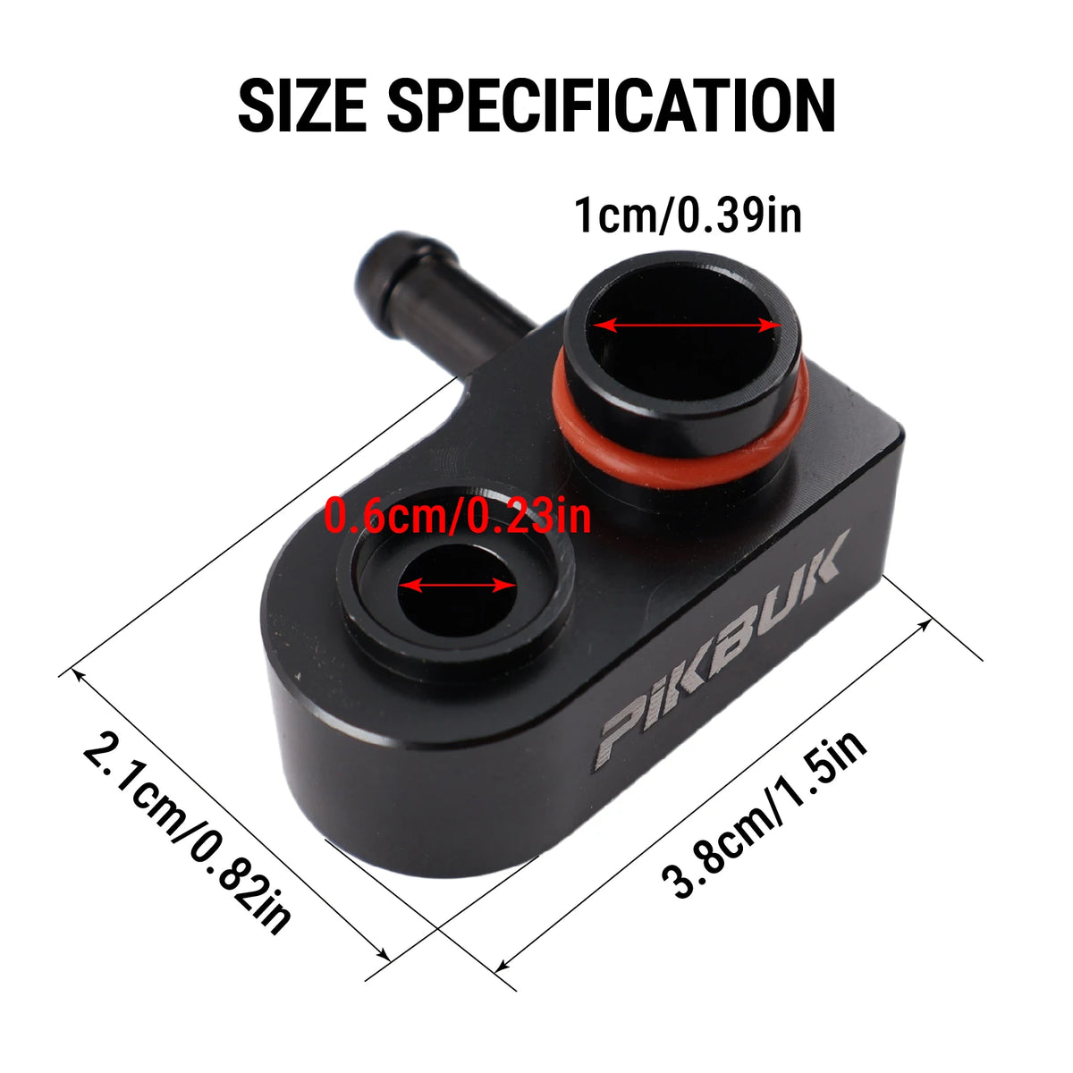 PIKBUK Turbo Gauge Vacuum Adapter Suitable For Mercedes Benz 1.6T 1.8T 2.0T Engine Aluminum by InterCyprus Trading Ltd