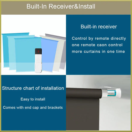 LifeLibero Zigbee Battery-Powered Smart Roller Blinds Motor