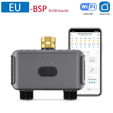 SGW08WF - App Controlled Dual Outlet Irrigation Timer EU Version BSP