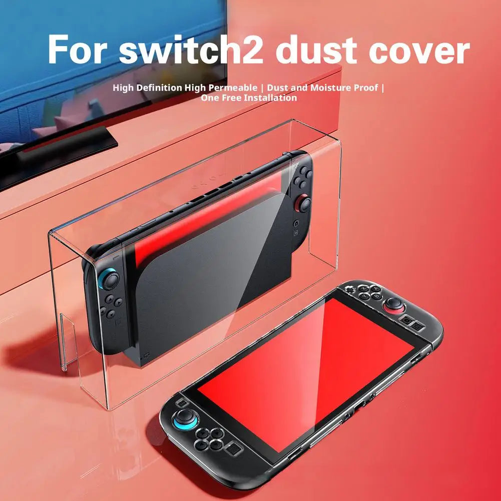 For Switch 2 Dustproof Protective Case &ndash; High-Definition Transparent Design