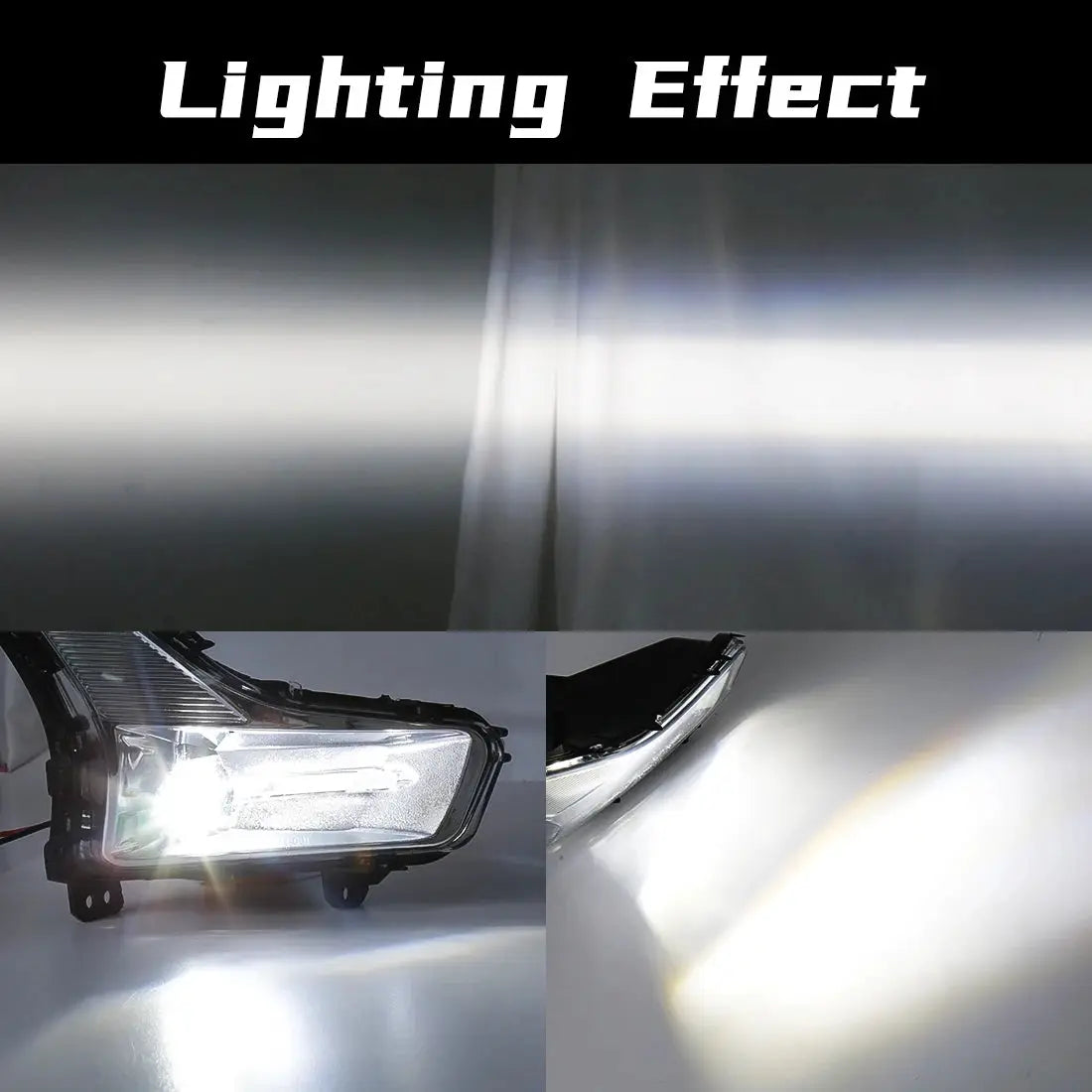 Led Fog Lamps For Ford Mondeo Fusion 2019 2020 Daytime Running Light DRL Car Front Driving Daylight Covers Frame Wire Switch 12V by InterCyprus Trading Ltd