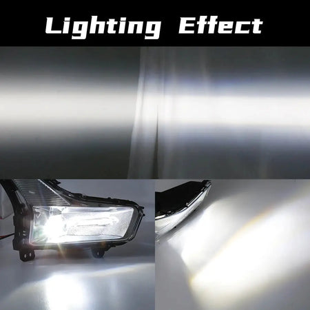 Led Fog Lamps For Ford Mondeo Fusion 2019 2020 Daytime Running Light DRL Car Front Driving Daylight Covers Frame Wire Switch 12V by InterCyprus Trading Ltd