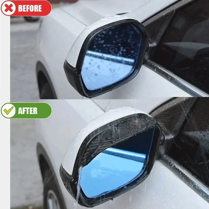 HSJ02 Car Mirror Rain Shield &ndash; Thickened Carbon Fiber
