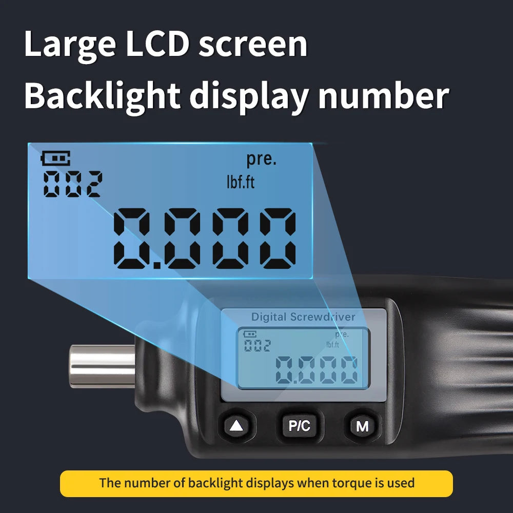 Quarter Inch Digital Torque Screwdriver &ndash; LCD Readout