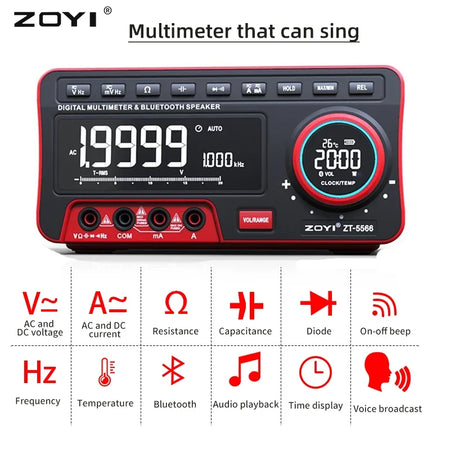 ZOYI ZT-5566 &ndash; 19999 Counts Digital Bench Multimeter