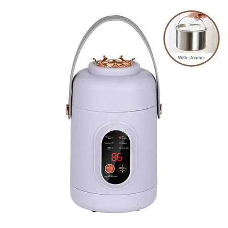 Portable Electric Kettle Rice Cooker Lunch Box 500W 200815-purpleD / EU / Russian Federation