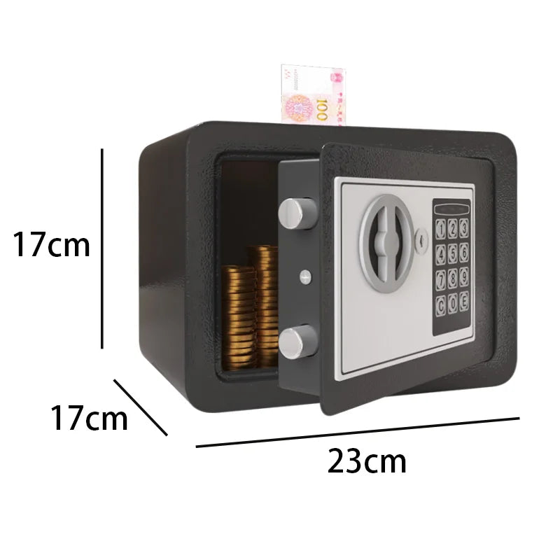 0.2 Cubic Feet Electronic Digital Safe &ndash; Fireproof Safe Black