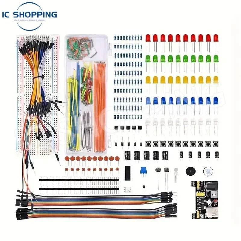 830Pcs DIY Electronics Starter Kit &ndash; Comprehensive Arduino UNO R3 Foundation