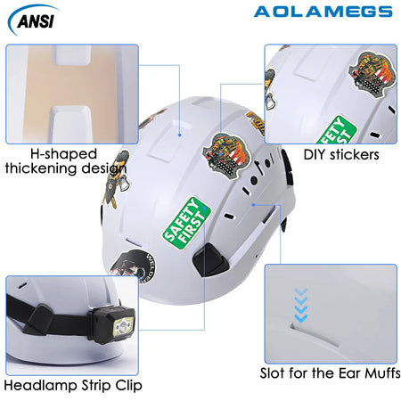 SF06/CR08 &ndash; CE ABS Safety Helmet With Visor And Goggles