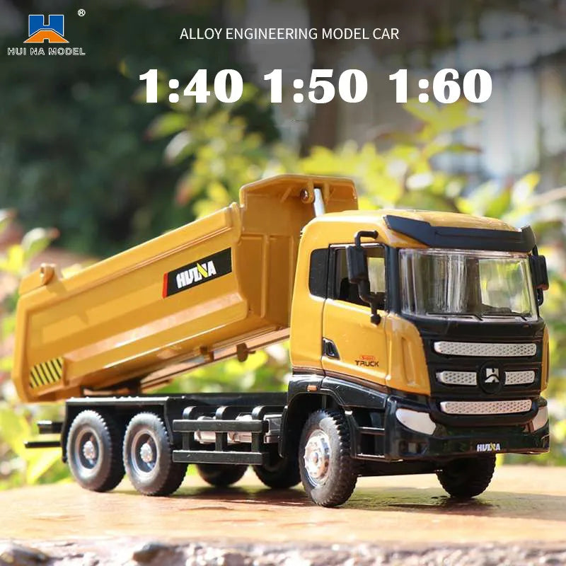 Model excavator Huina 1:50 turnat sub presiune cu construcție din aliaj