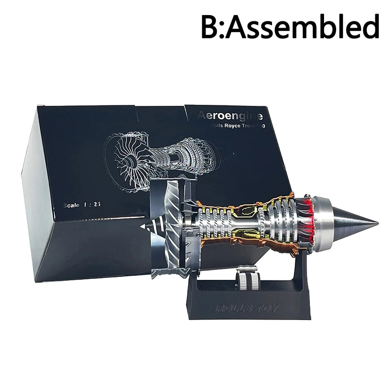 TR900 Turbofan Engine Model Kit - DIY Electric Simulation Toy for Science Enthusiasts B