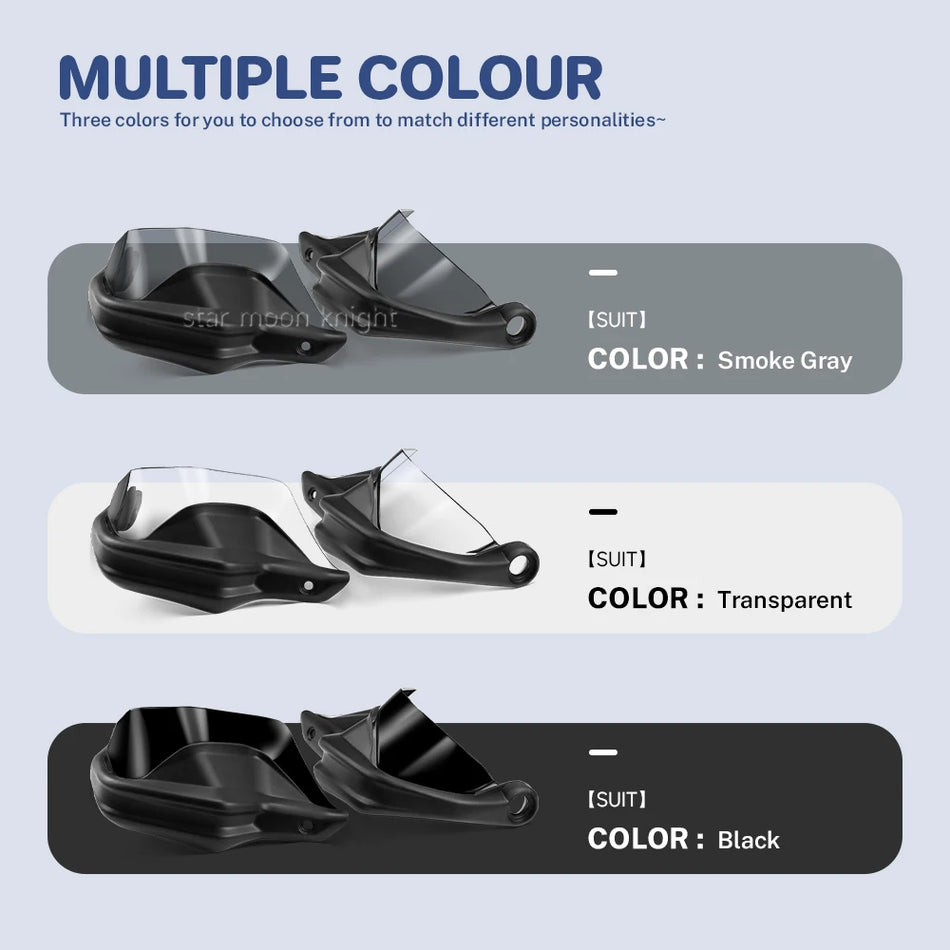 Kit de Protetores de Mão ABS Honda NX 400 2024 com Para-brisas para NX 500 2024 Extensão Durável de Protetor de Mão ABS