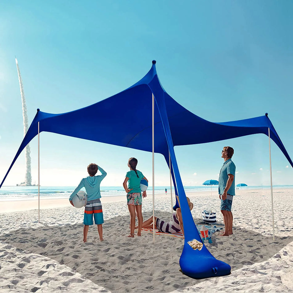 Outdoor Beach Tent Portable Sun Shelter UPF50 Family Canopy