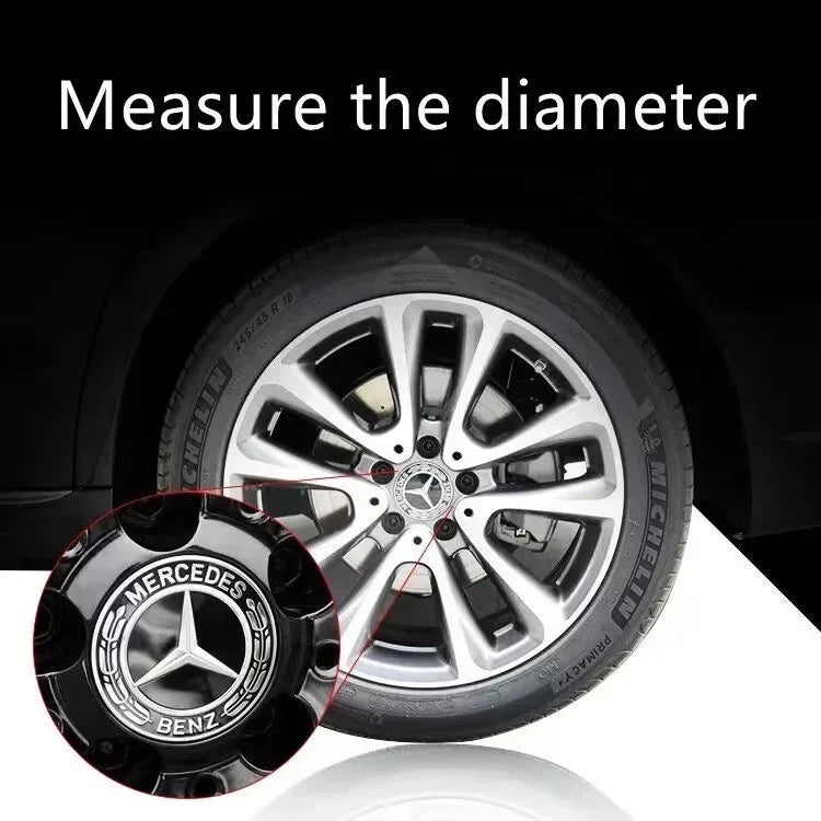 4PCS 75MM Car Hub Center Cover &ndash; Premium Mercedes Benz Emblem Design