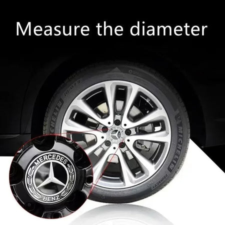 4PCS 75MM Car Hub Center Cover &ndash; Premium Mercedes Benz Emblem Design