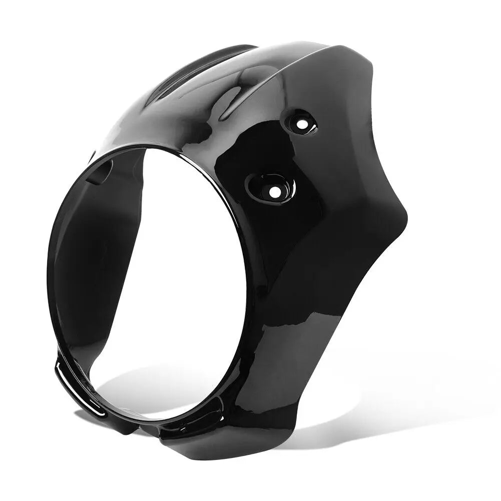 Gloss Black Motorcycle Front Headlight Fairing Cover Mask &ndash; Enhanced Protection for Honda Rebel CMX 300 500 Gloss Black