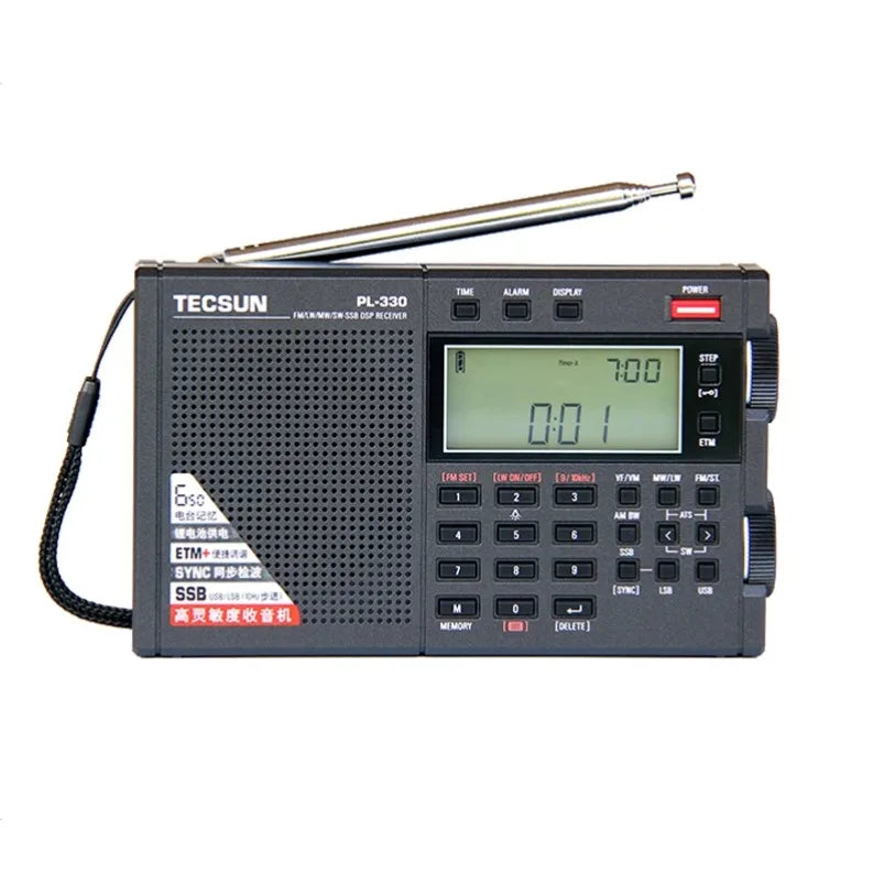 VIKEFON PL-330 Multi-functional Portable Radio with SSB DSP - Enhanced Sensitivity &amp; Selectivity, Global FM Reception, Auto Power-on