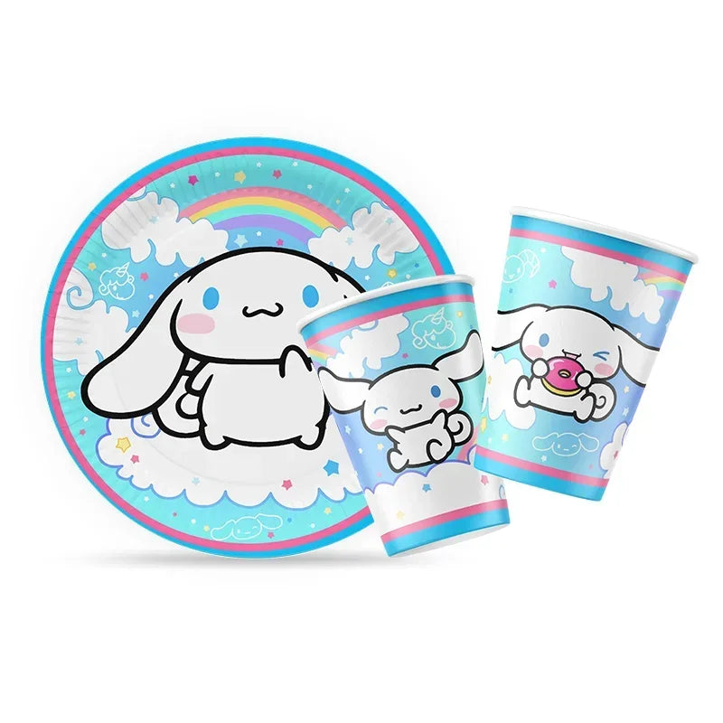 Cinnamoroll Kids Birthday Party Tableware Set