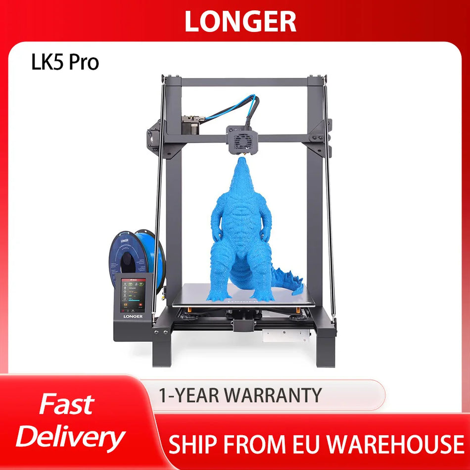 Longer LK5 Pro 3D Printer with 90 Percent Pre-Assembled Triangle Design, Silent TMC2208 Board, 300x300x400mm, 280W