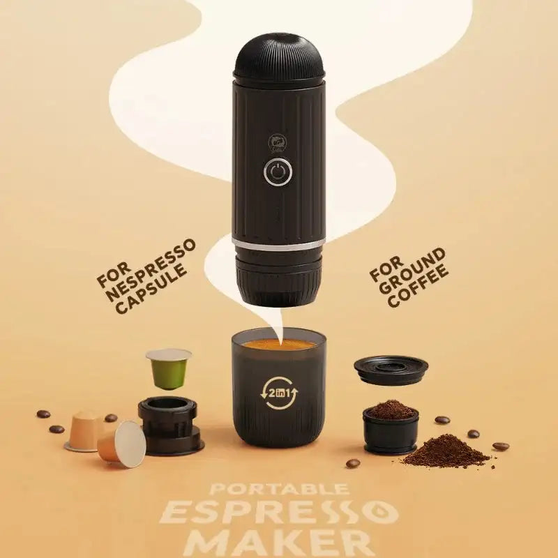 Portable Wireless Espresso Machine Heated Coffee Maker
