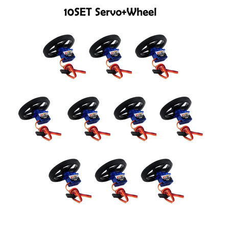 Feetech FS90R Micro Servo &ndash; 360 Degree Continuous Rotation 10x Servo 10x Wheel