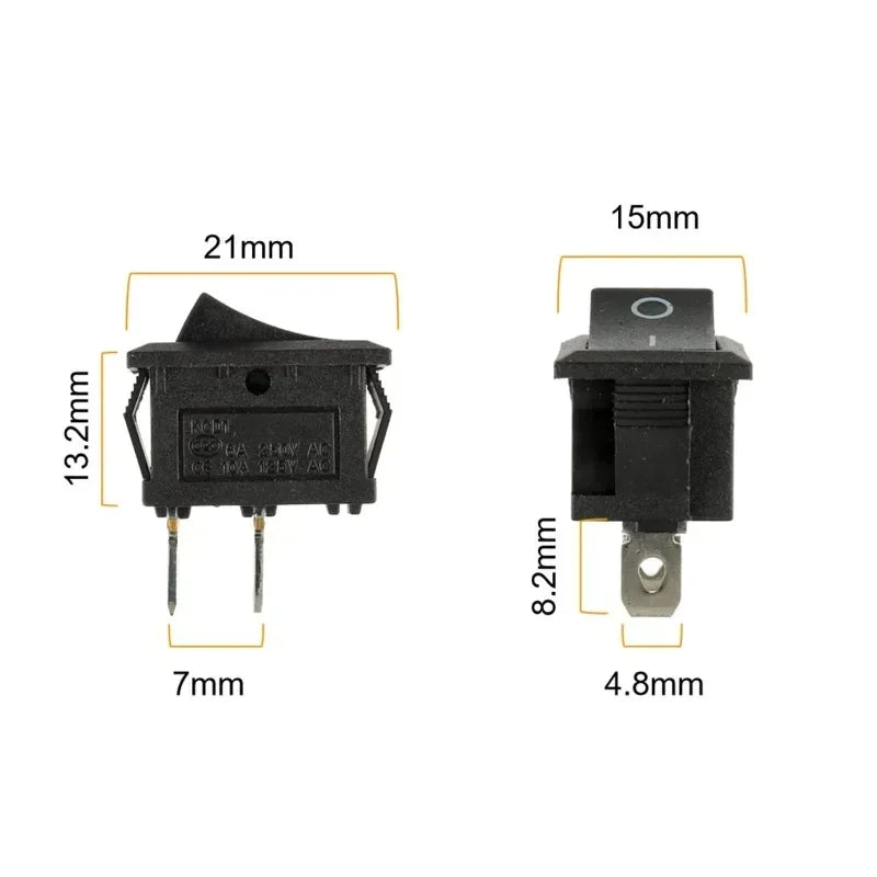 ZEXEF Mini Rocker Switch &ndash; Easy Installation with Pre-Wired Connections