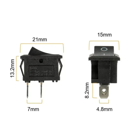 ZEXEF Mini Rocker Switch &ndash; Easy Installation with Pre-Wired Connections