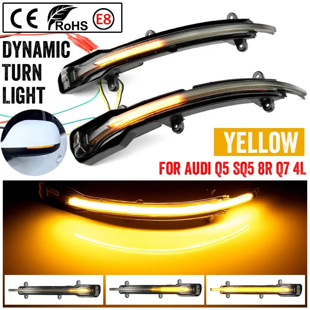 Dynamic LED Turn Signal Lights For Audi Q5 Q7 SQ5 SQ7 8R 4L by InterCyprus Trading Ltd