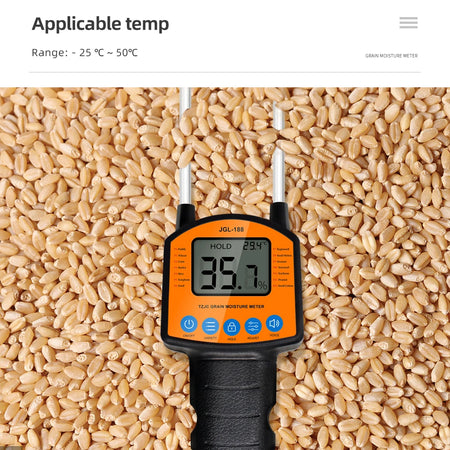 JGL-188 Grain Moisture Meter &ndash; Accurate LCD Reading