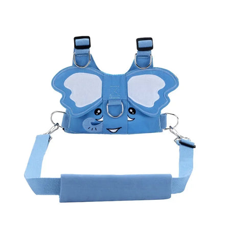 360&deg; Rotatable Anti-Lost Wrist Link Toddler Leash - Safety Harness for Outdoor Adventures Blue Elephant