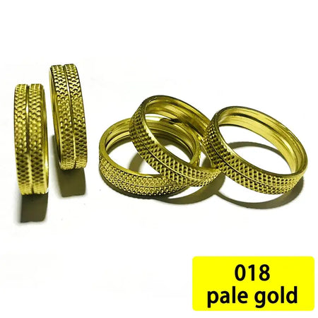 TN81 Reel Seat Ring DIY Repair Aluminum trim ring 5pcs Nut Trim Ring Fishing Rod Winding Check Component Rod Building Accessory 018 pale gold