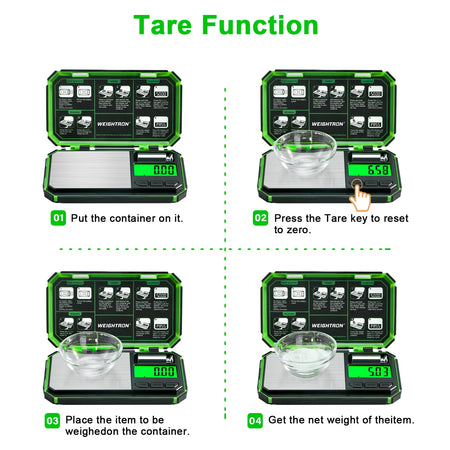 Weightron TU-200GRN Pocket Scale &ndash; Ultra Accurate 0.01g
