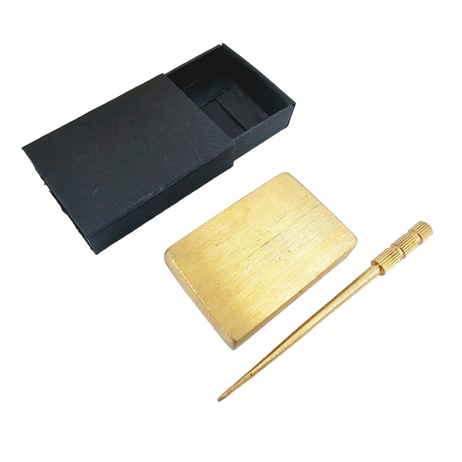 Adatu caur sērkociņu kastītes burvju triks rekvizīts metāla ilūzija