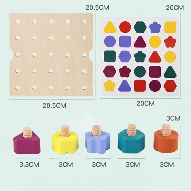 Wooden Screw Disassembly Toys &ndash; Montessori Learning Toy