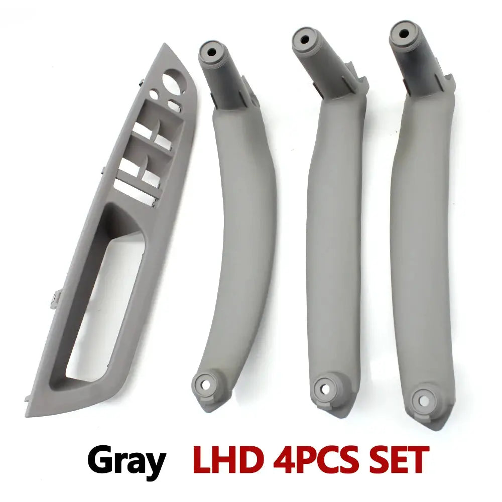 4PCS Set Car Front Driver Door Handle Armrest Cover Interior Door Pull Handle Panel Trim Cover For BMW X5 X6 E70 E71 2007-2013 by InterCyprus Trading Ltd