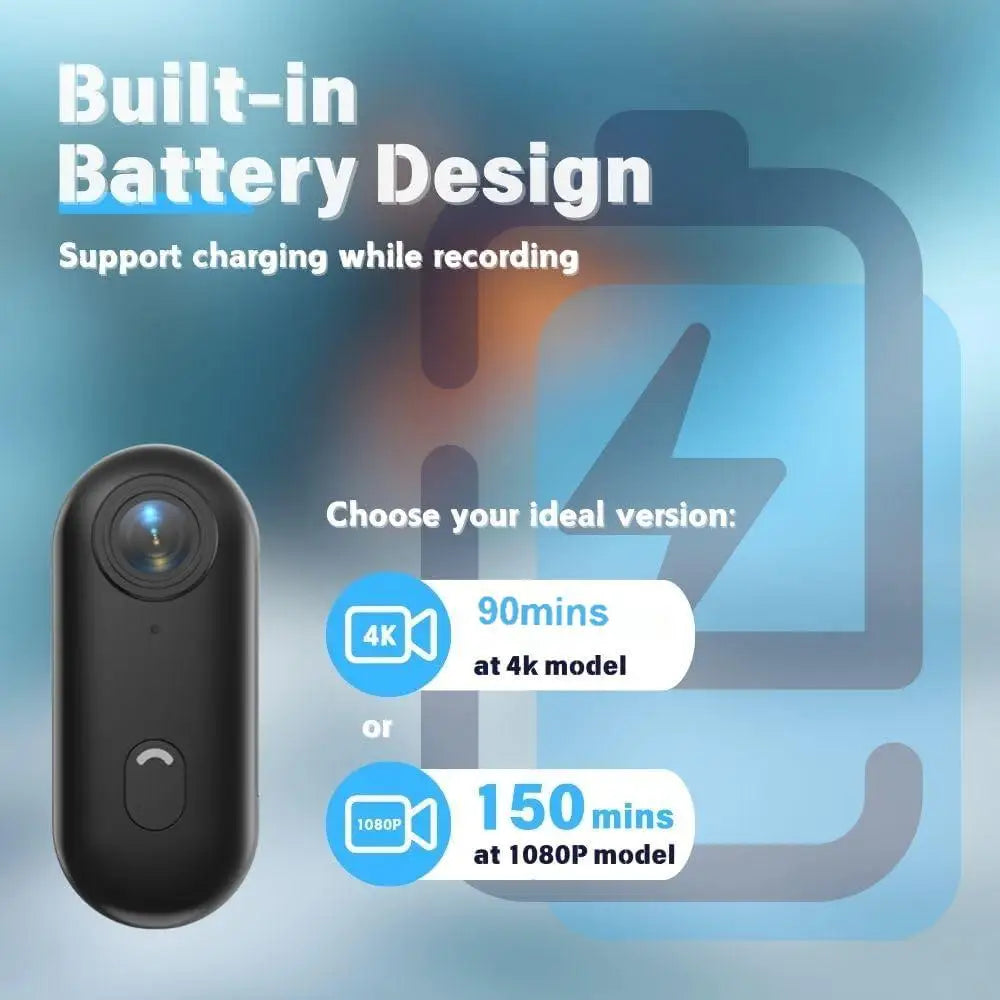 4K HD Mini Vlog Camera &ndash; WiFi Enabled Portable Action Recorder
