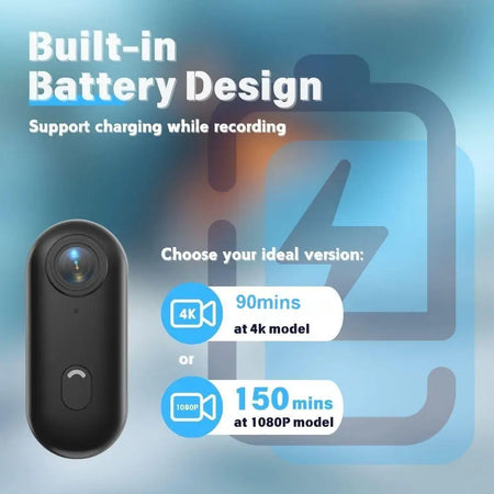 4K HD Mini Vlog Camera &ndash; WiFi Enabled Portable Action Recorder